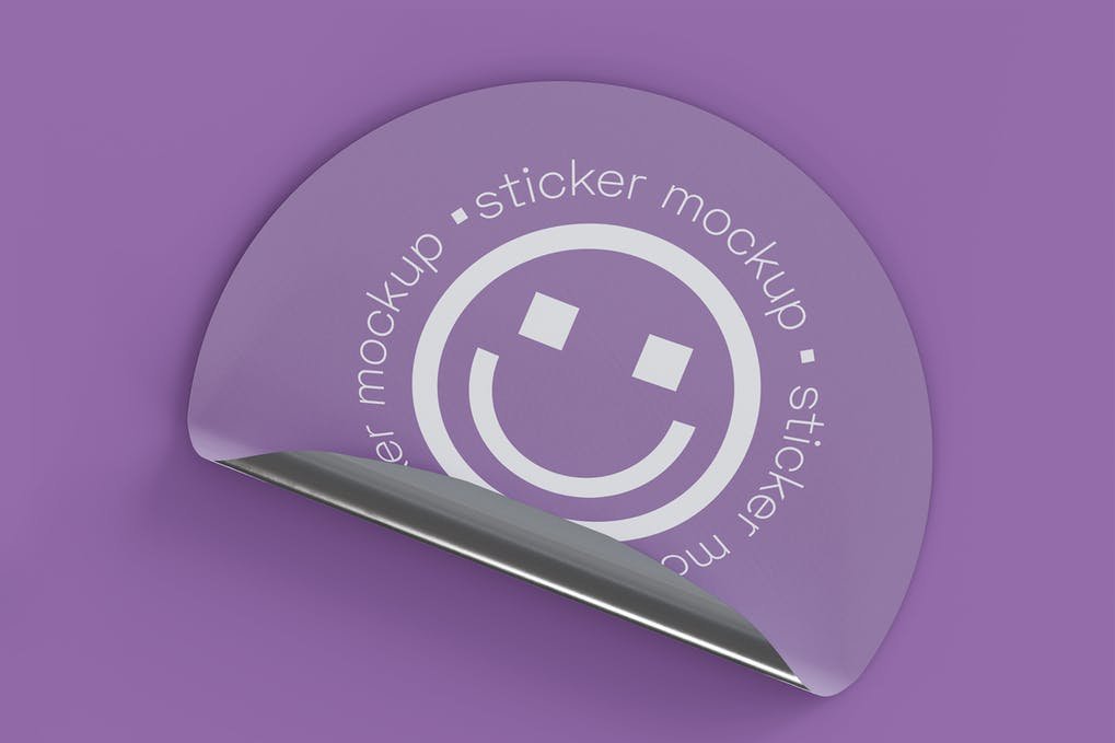 Adhesive Sticker Mockup (2)