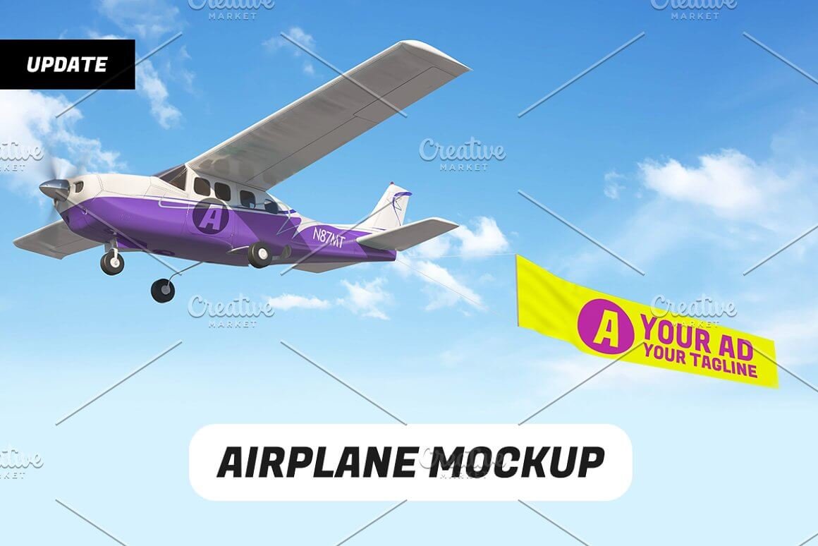 Airplane Mockup