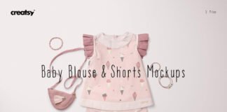 Baby Blouse & Shorts Mockup Set