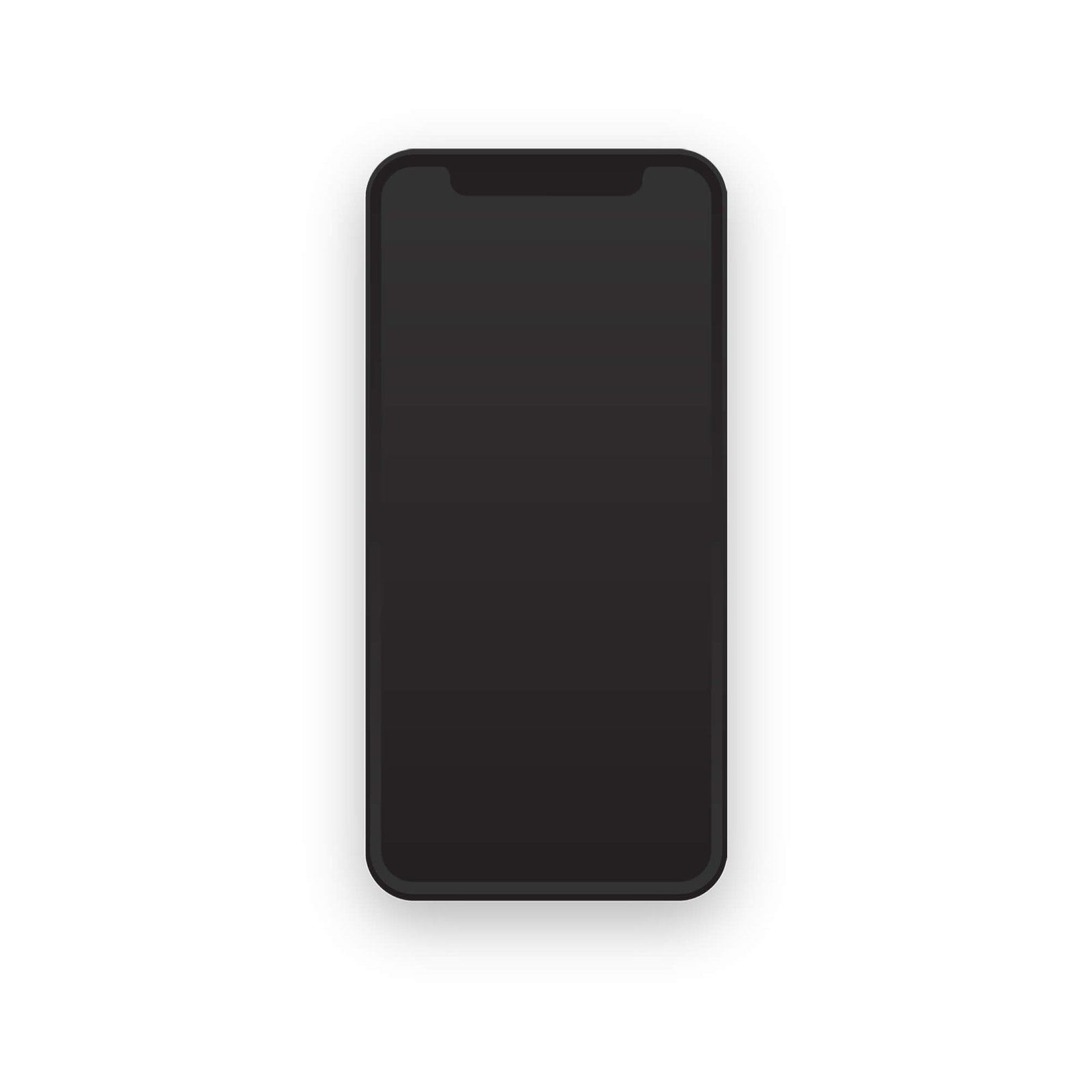 Blank Free Flat iPhone Mockup PSD Template