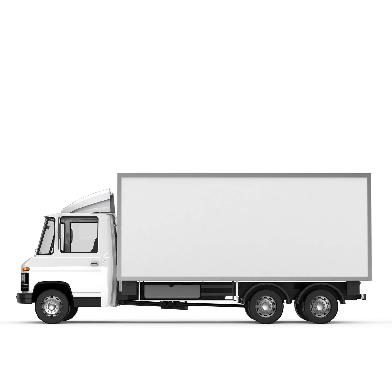 Blank Free Food Truck Wrap Mockup PSD Template