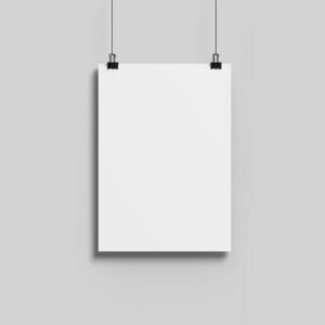 Free Hanging Paper Mockup Psd