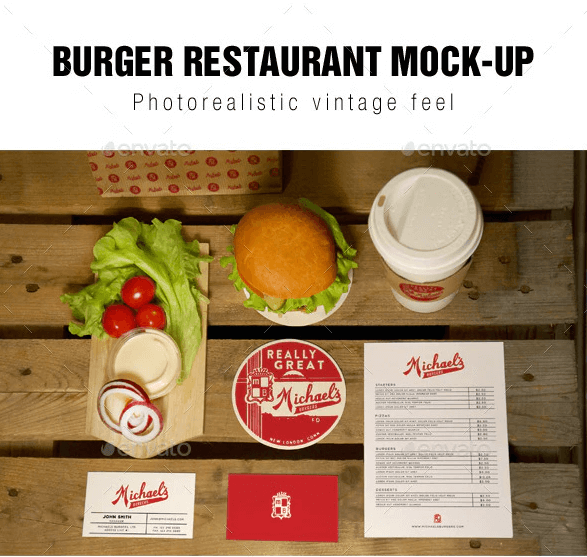Burger Restaurant Mockup
