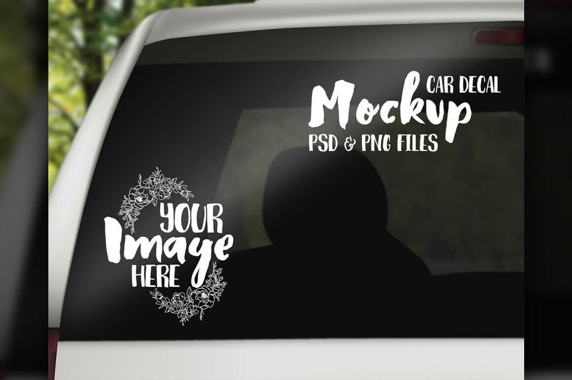 Car decal mockup