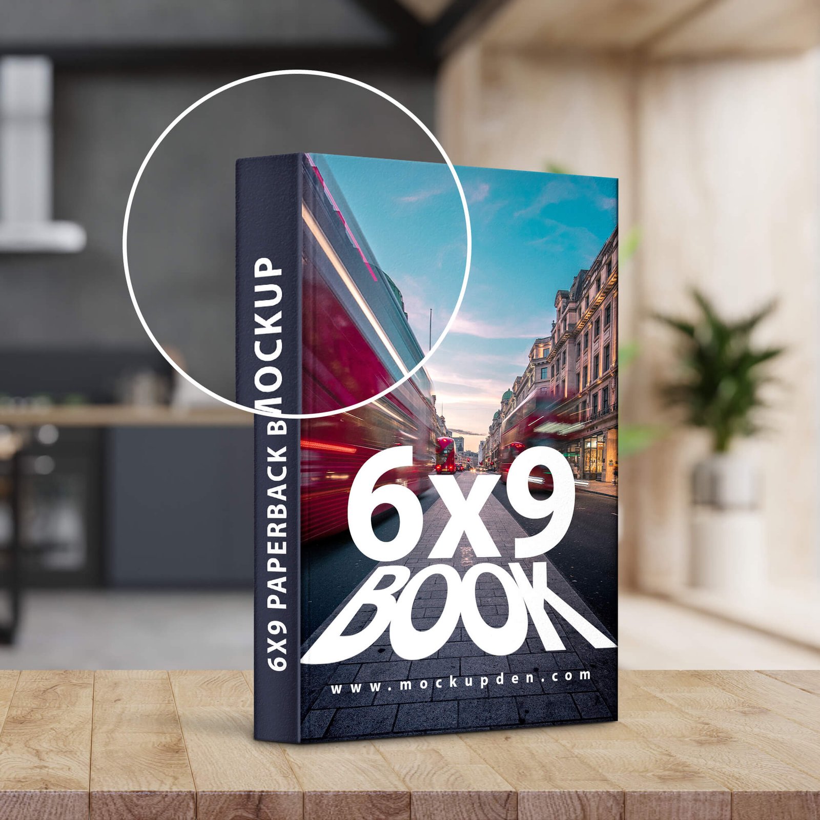 Close Up Of a Free 6x9 Paperback Book Mockup PSD Template