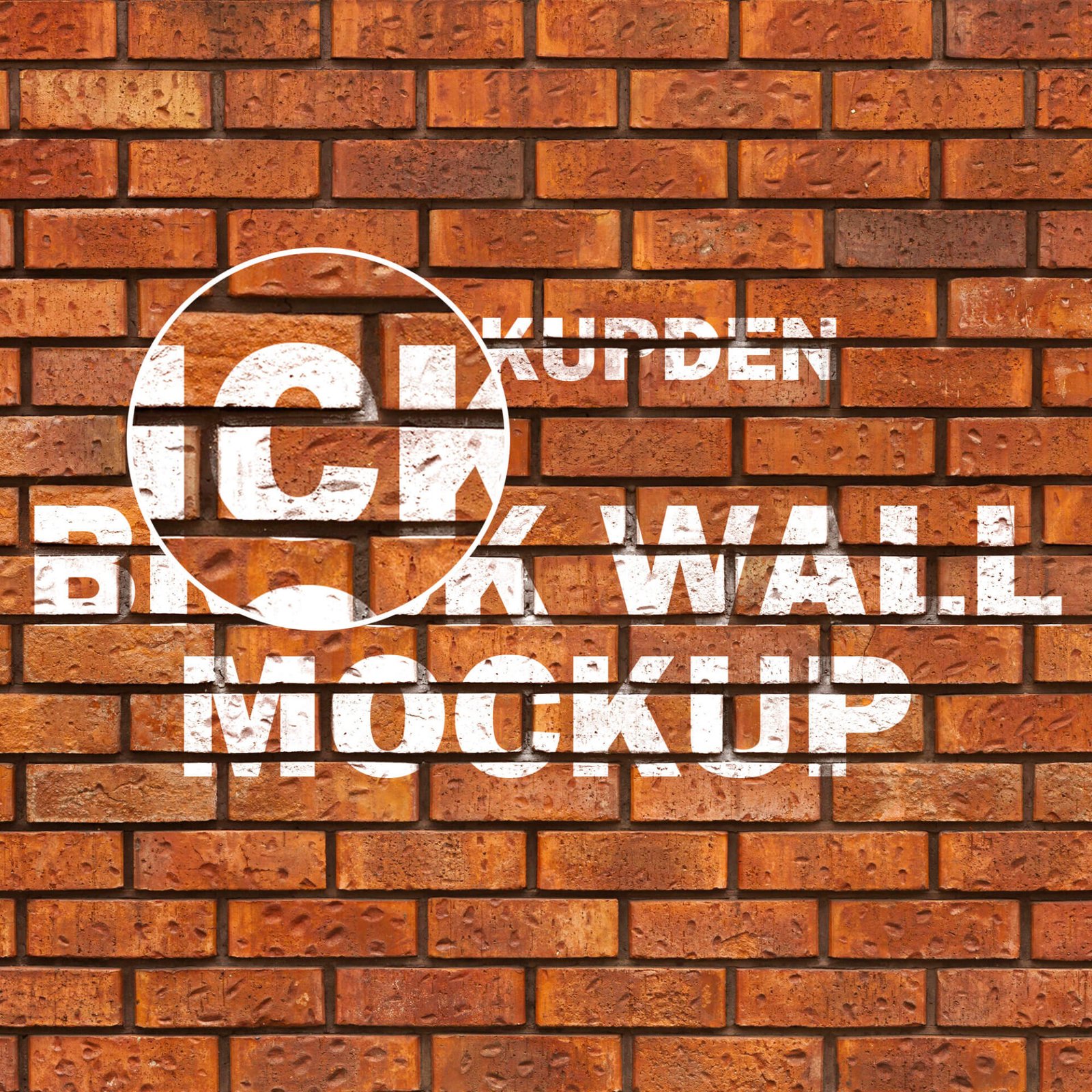 Free Brick Wall Mockup PSD Template Mockup Den