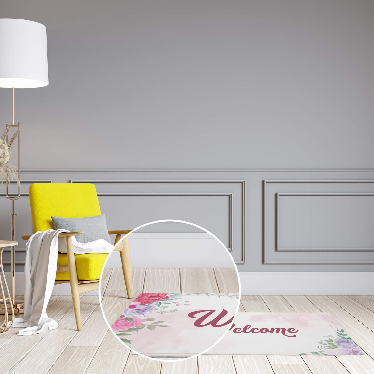 Free Floor Mat Mockup PSD...