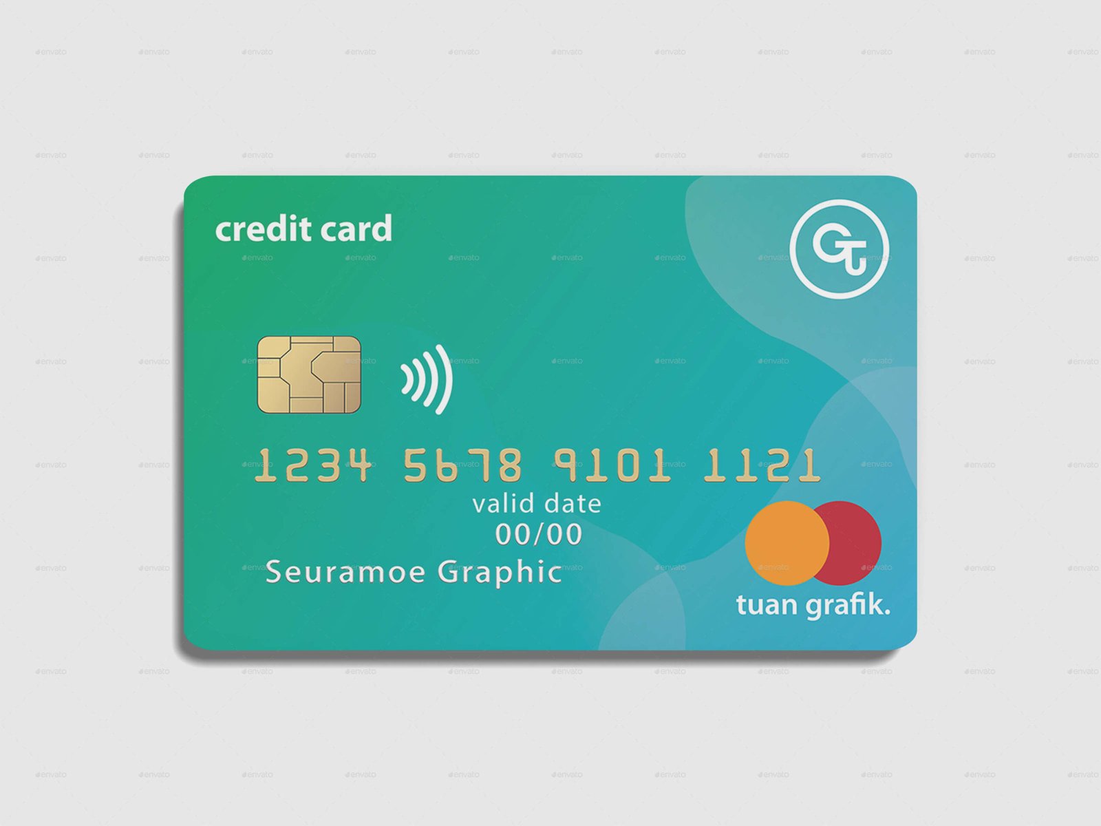Credit Bank Card Mock-Up
