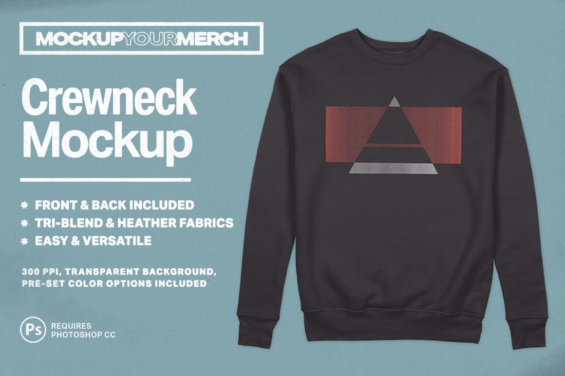 Crewneck Sweatshirt Mockup