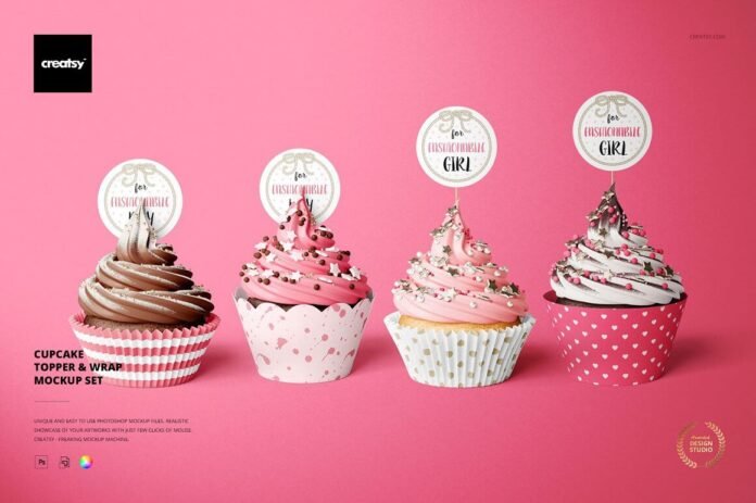 18+ Cute Cake Topper Mockup PSD Templates - Mockup Den