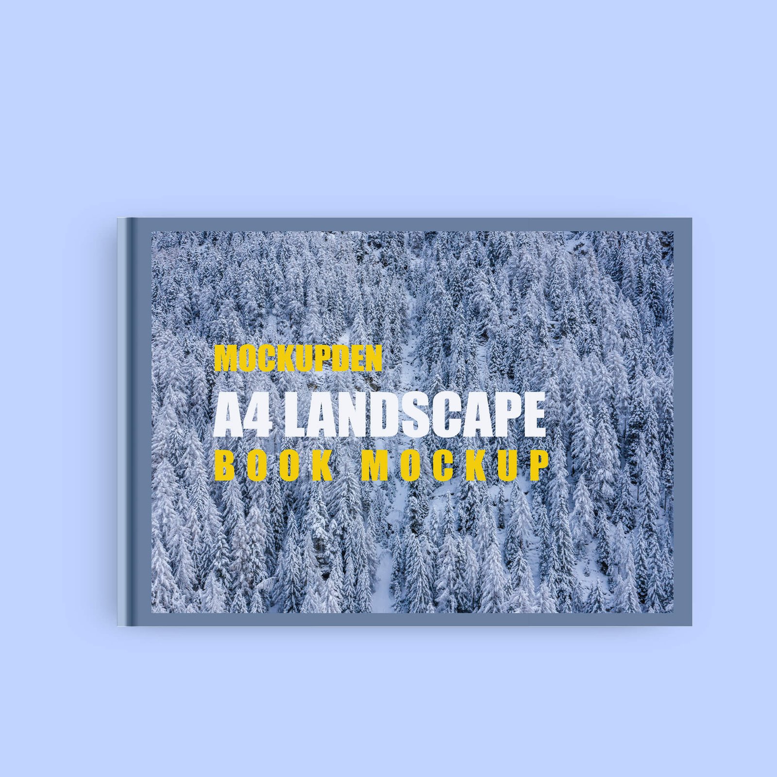 Design Free A4 Landscape Book Mockup PSD Template