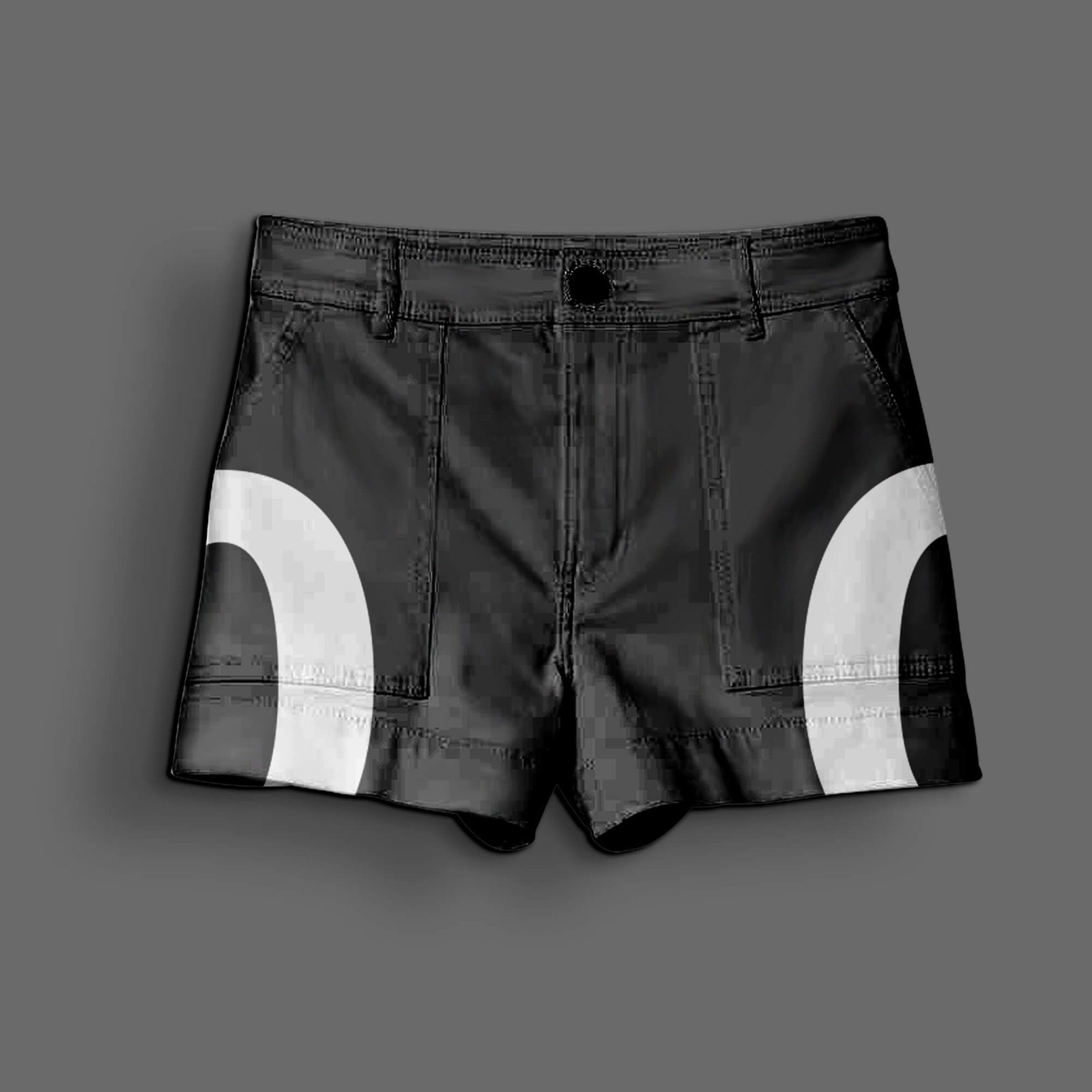 Design Free Black Shorts Mockup PSD Template