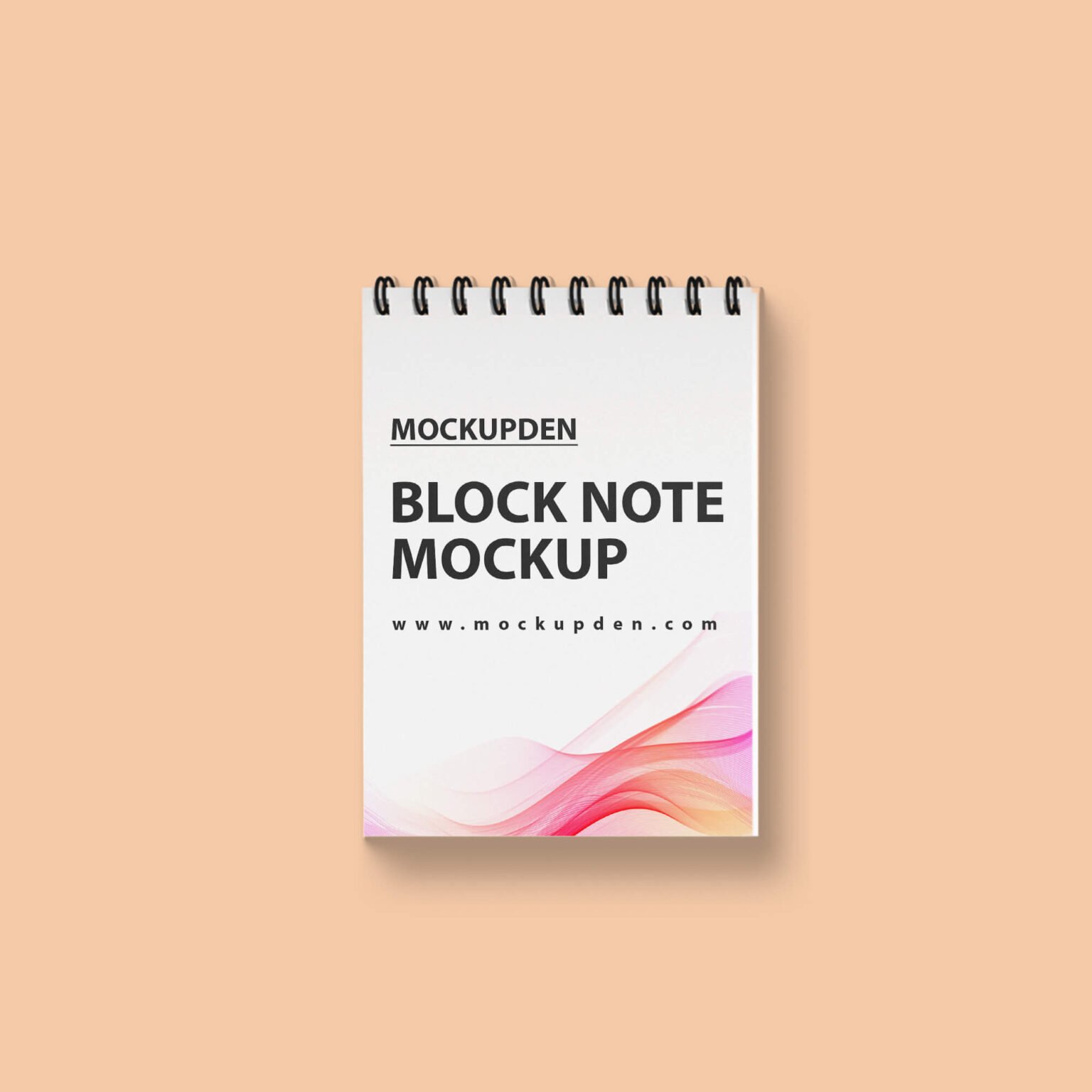 Free Block Note Mockup PSD Template - Mockup Den