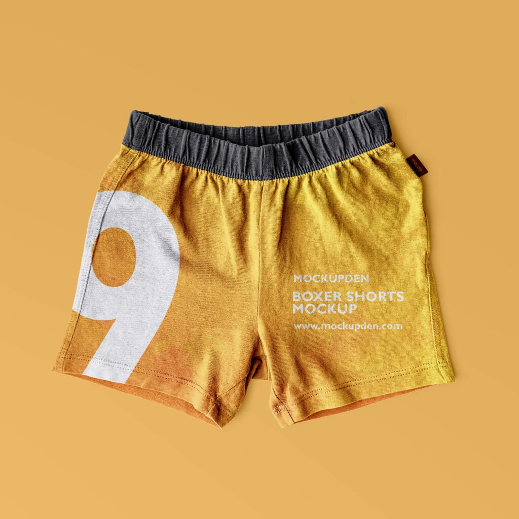 Free Boxer Shorts Mockup PSD Template Mockup Den