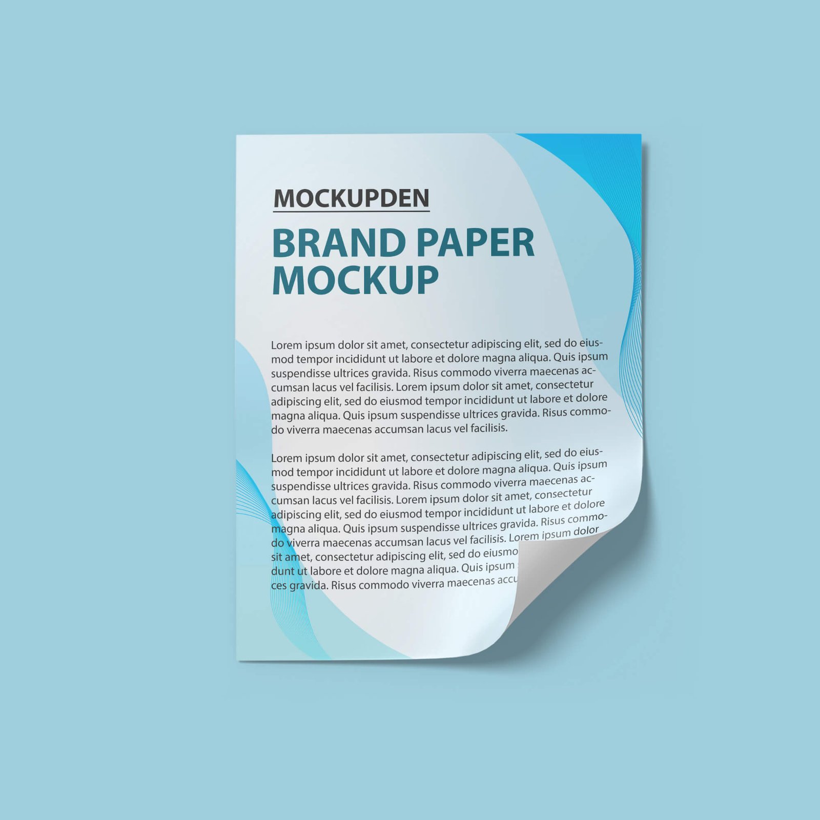 Design Free Brand Paper Mockup PSD Template