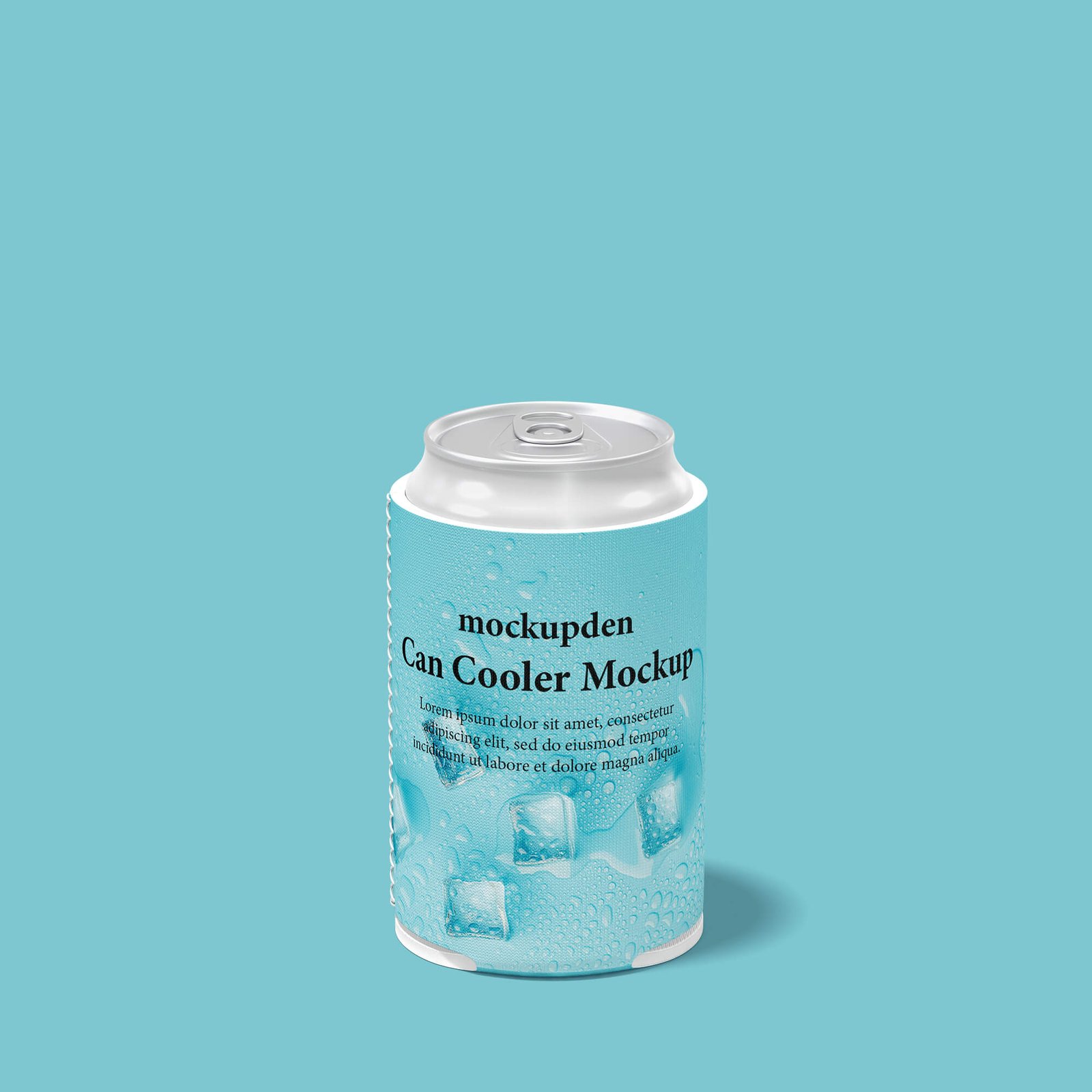 Design Free Can Cooler Mockup PSD Template (1)