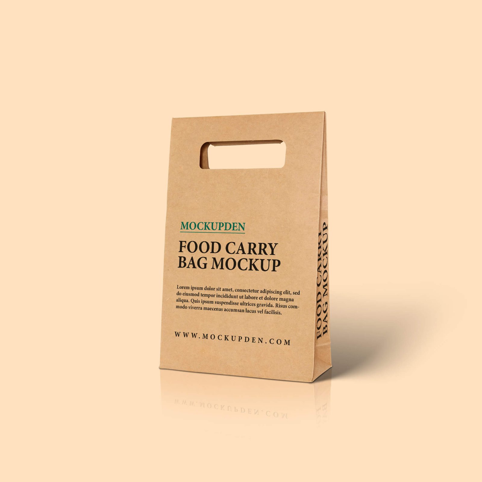 Design Free Food Carry Bag Mockup PSD Template