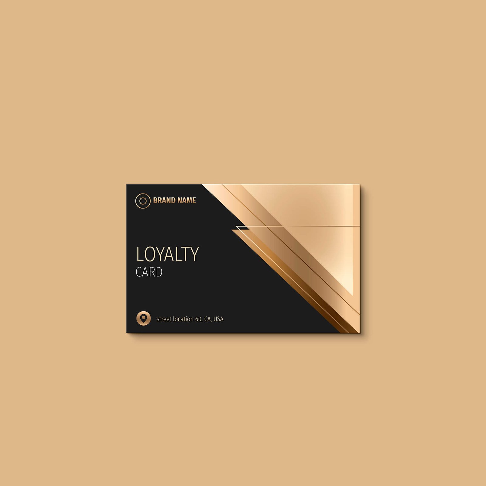 Design Free Loyalty Card Mockup PSD Template