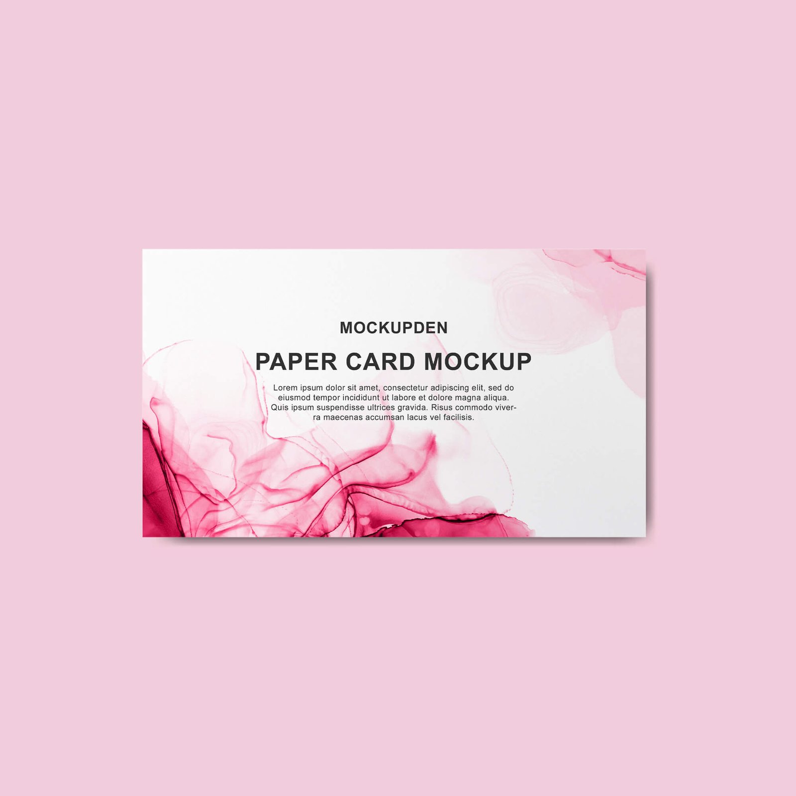 Design Free Paper Card Mockup PSD Template
