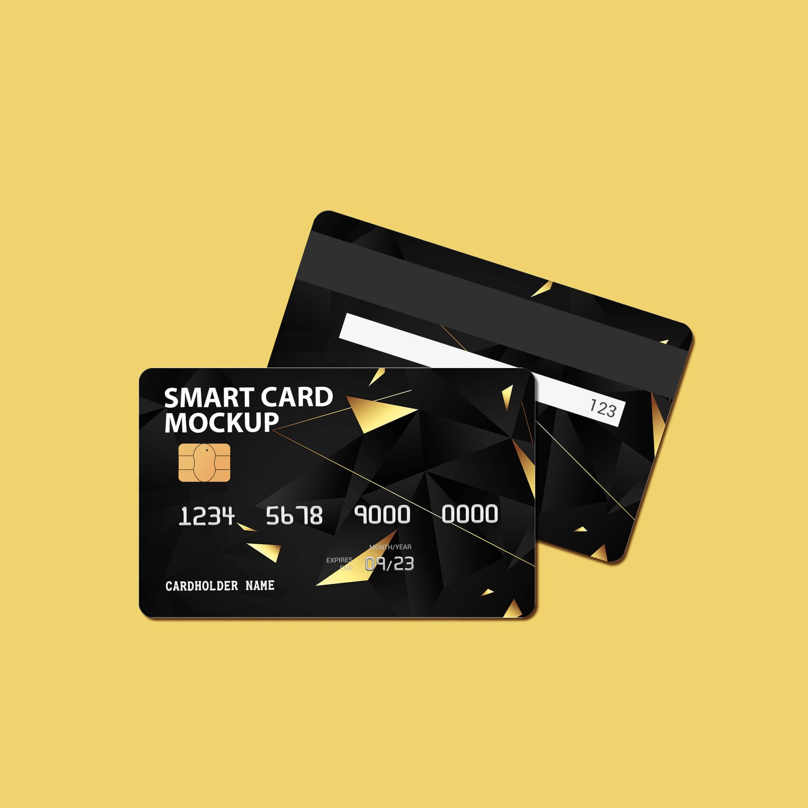 Design Free Smart Card Mockup PSD Template