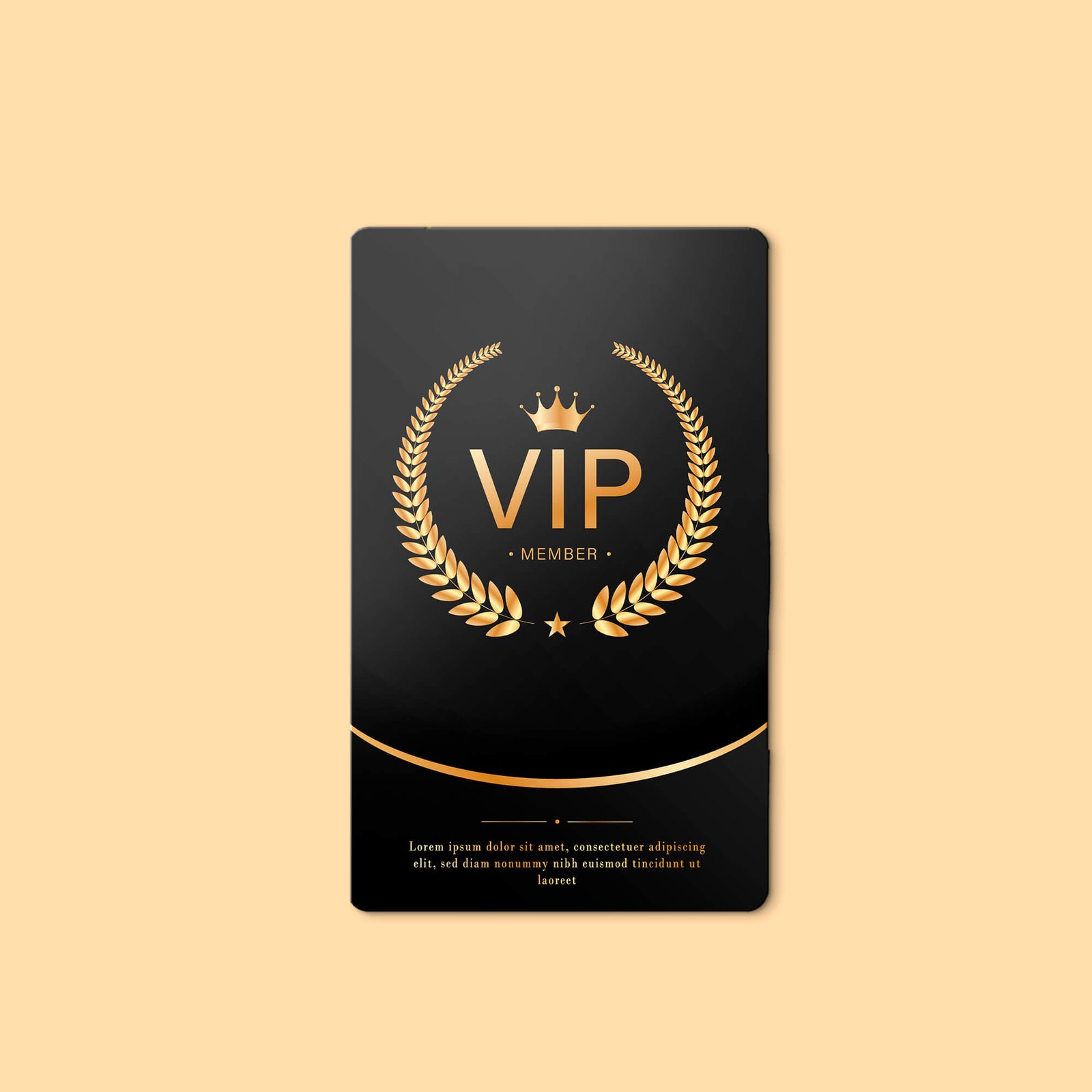 Design Free VIP Card Mockup PSD Template