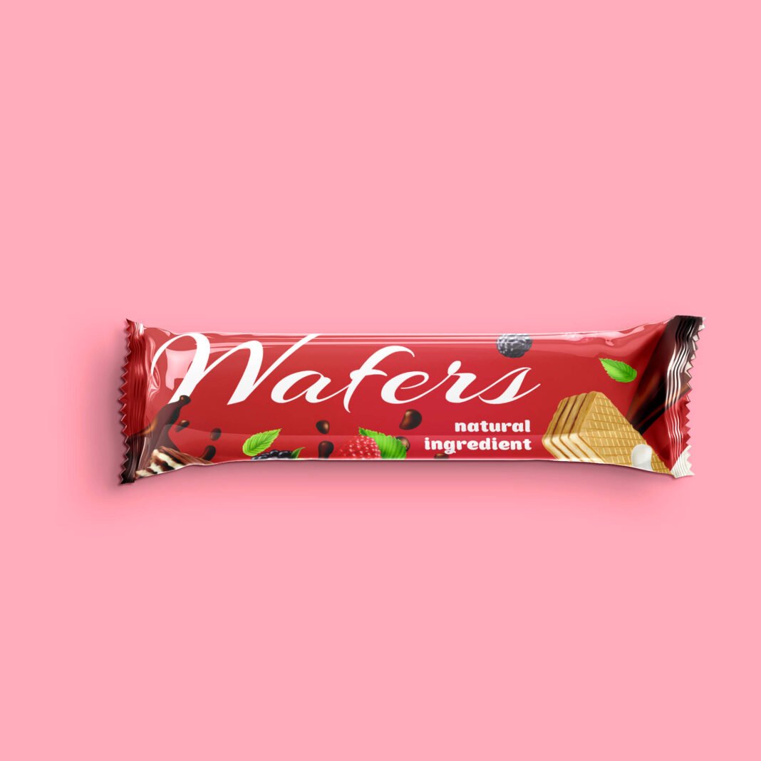 Free Wafer Packet Mockup PSD