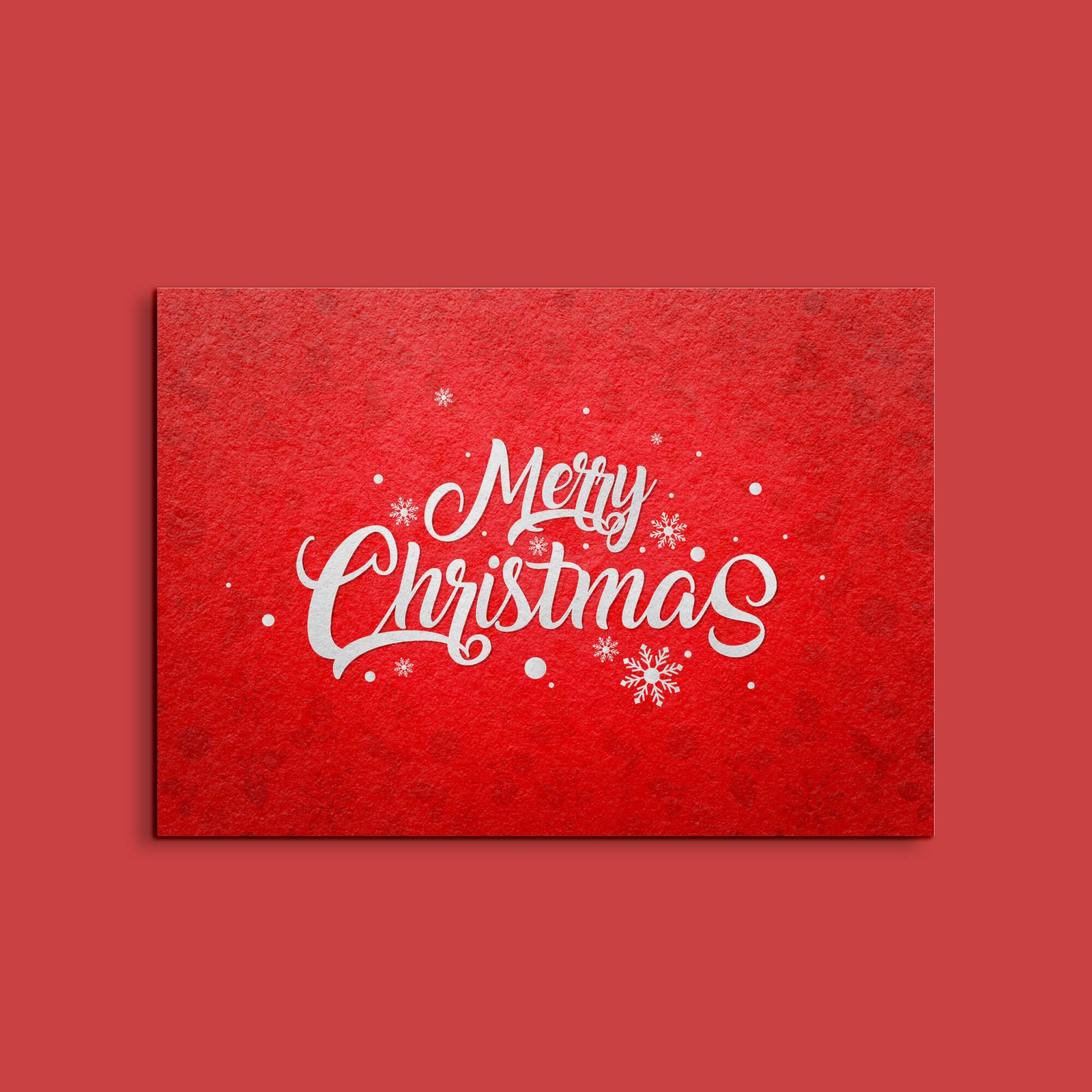 Design Free a5 Christmas Card Mockup PSD Template