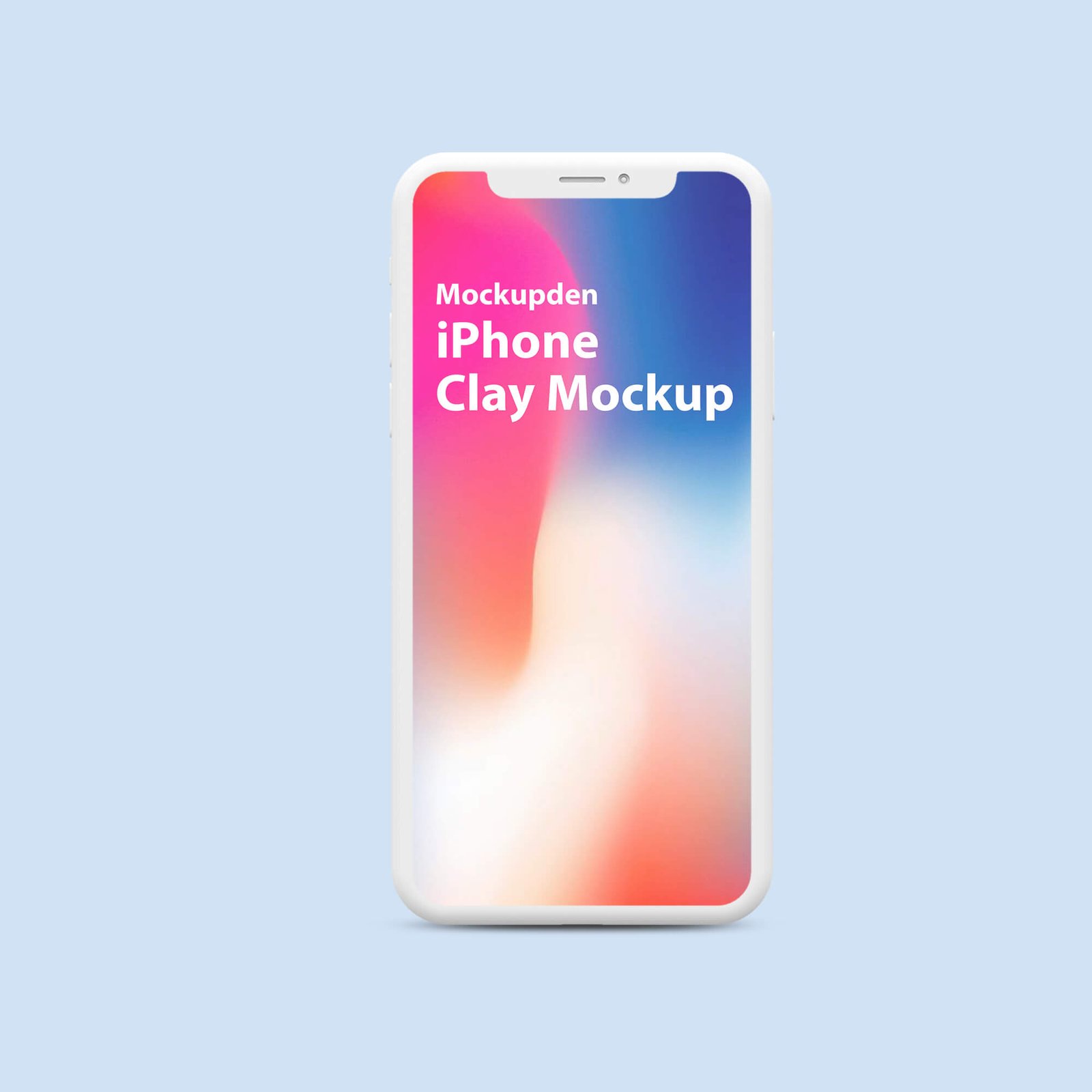 Design Free iPhone Clay Mockup PSD Template (1)