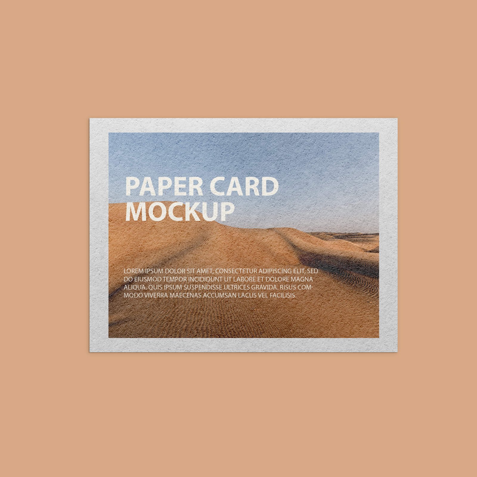 Design Paper Card Mockup PSD Template