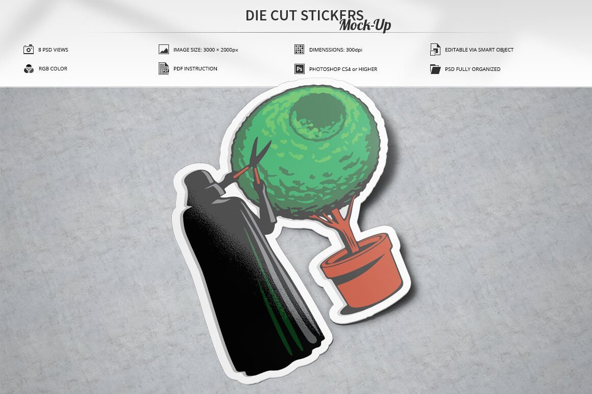 Die Cut Stickers Mock-Up (1)