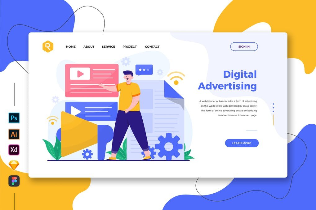 Digital Advertising - Web & Mobile Landing Page