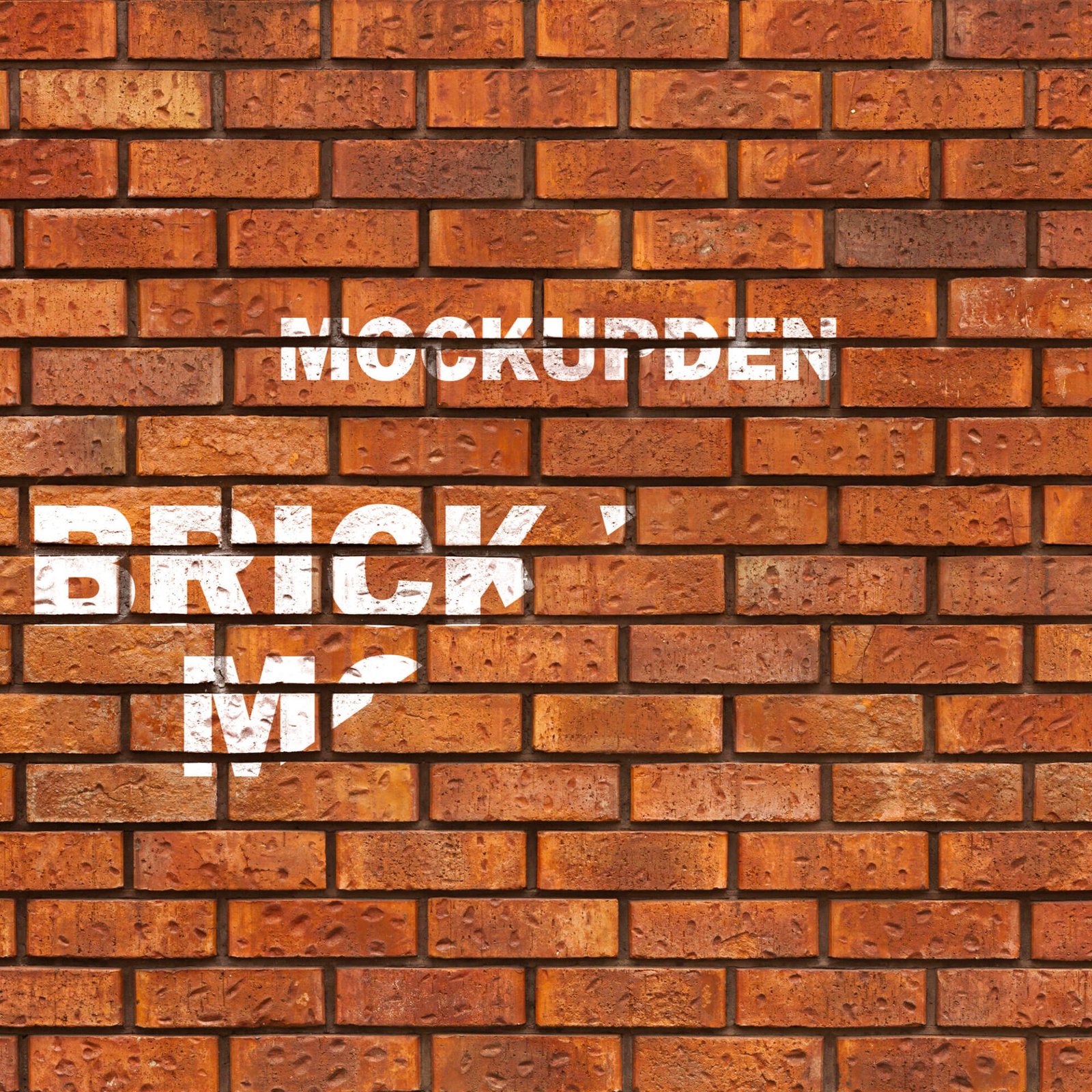 Free Brick Wall Mockup PSD Template Mockup Den