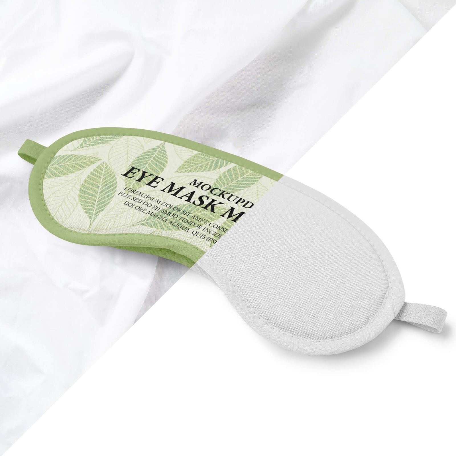 Premium PSD  Sleep eye mask mockup design