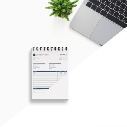 Free Invoice Pad Mockup PSD