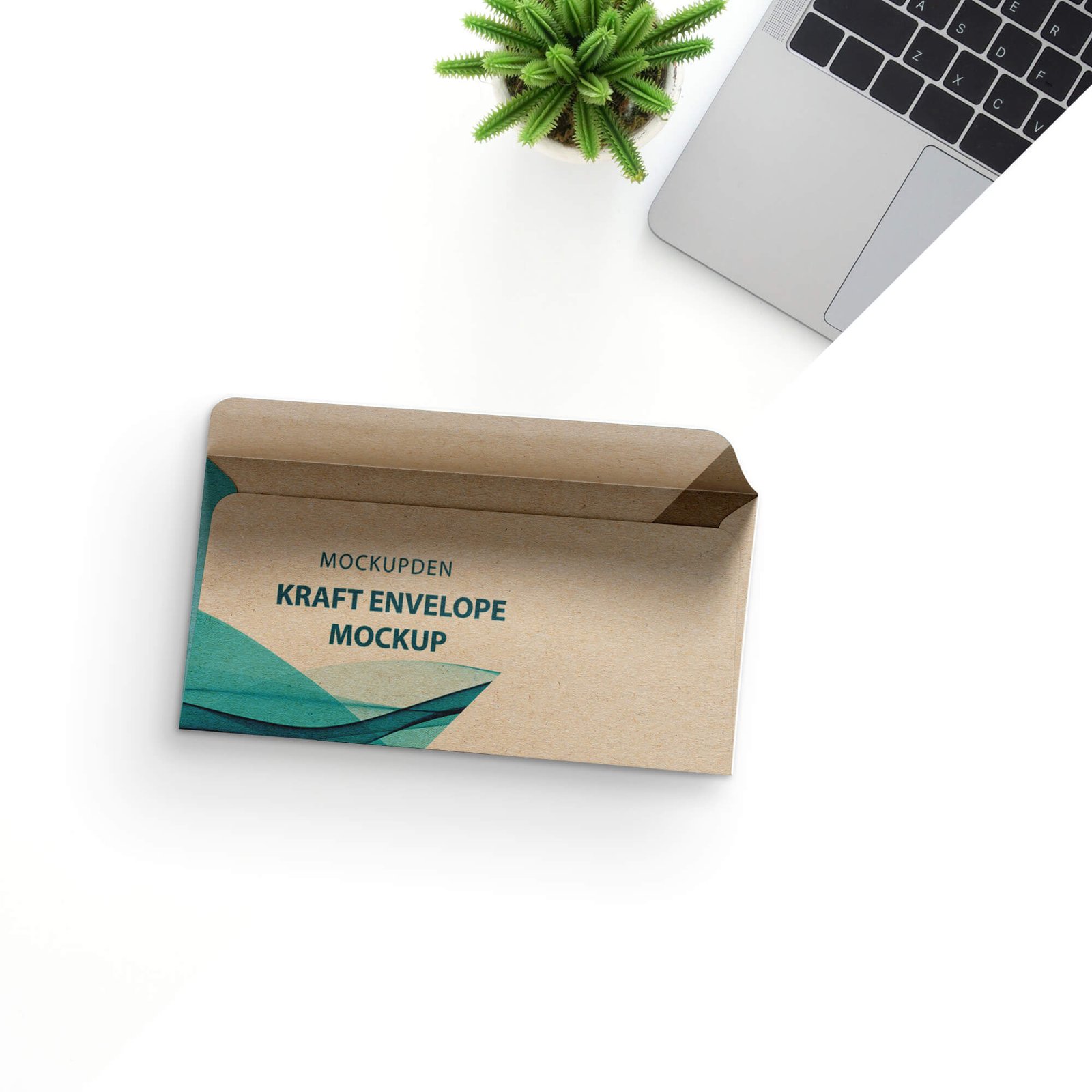 Editable Free Kraft Envelope Mockup PSD Template