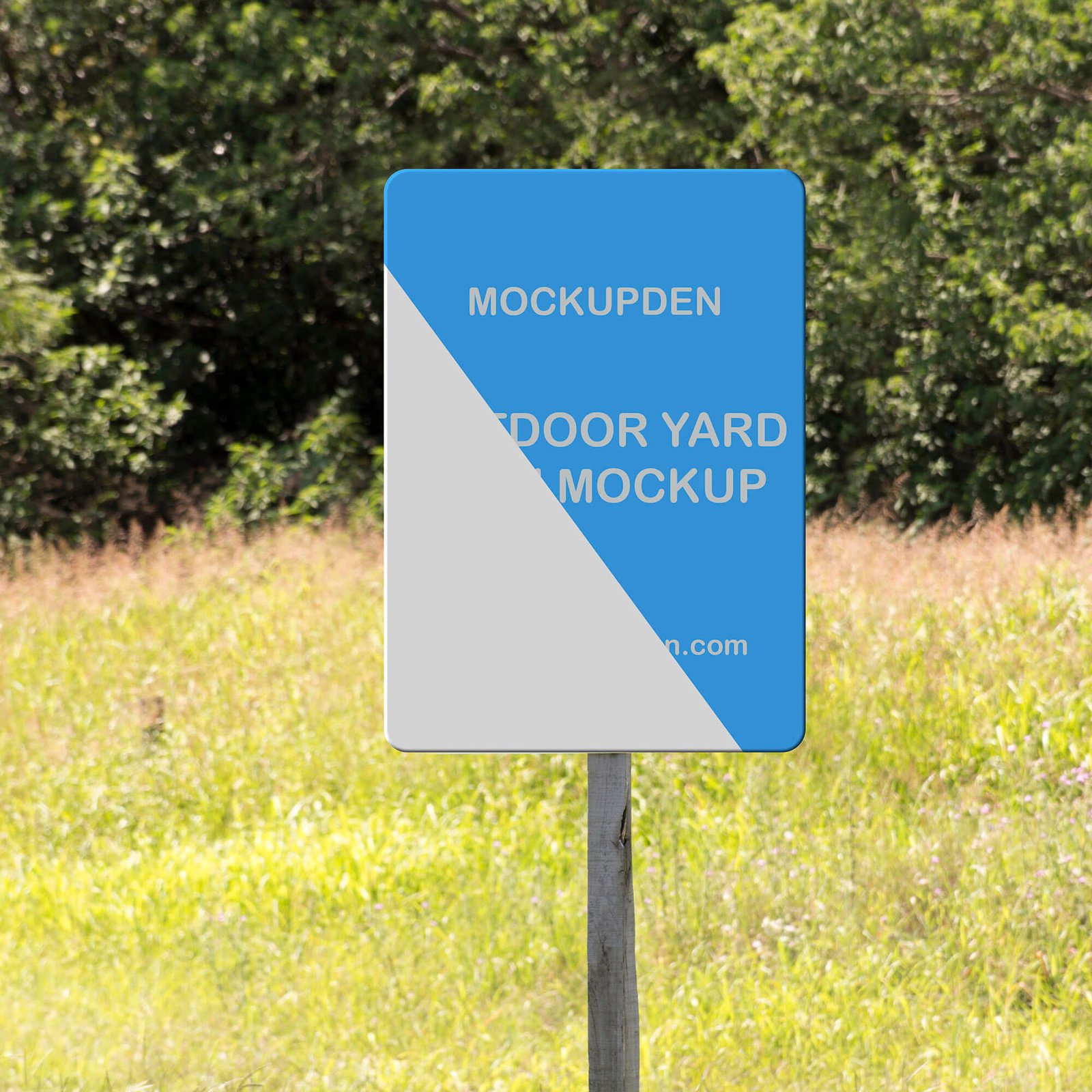 Free Outdoor Yard Sign Mockup PSD...