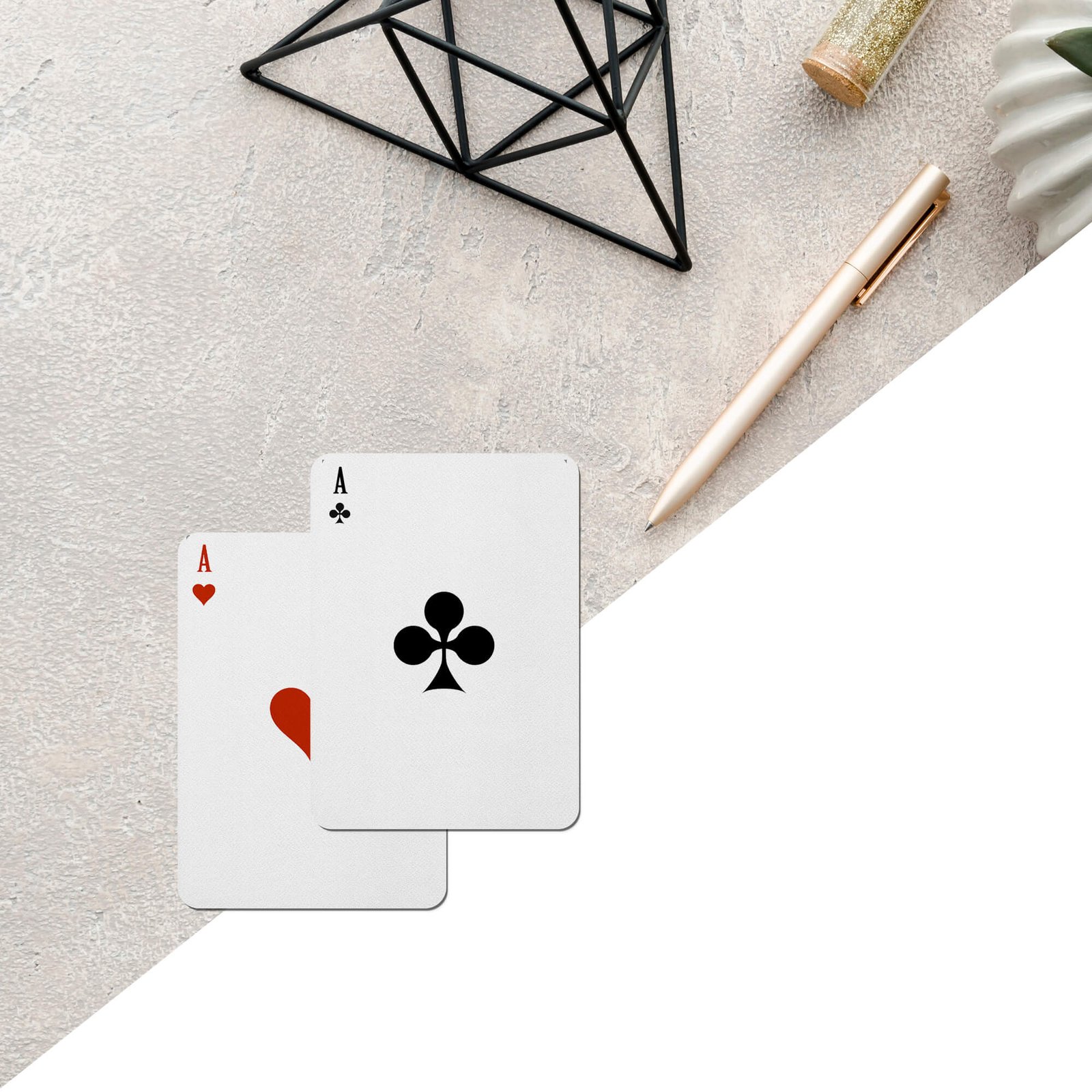 Editable Free Poker Card Mockup PSD Template