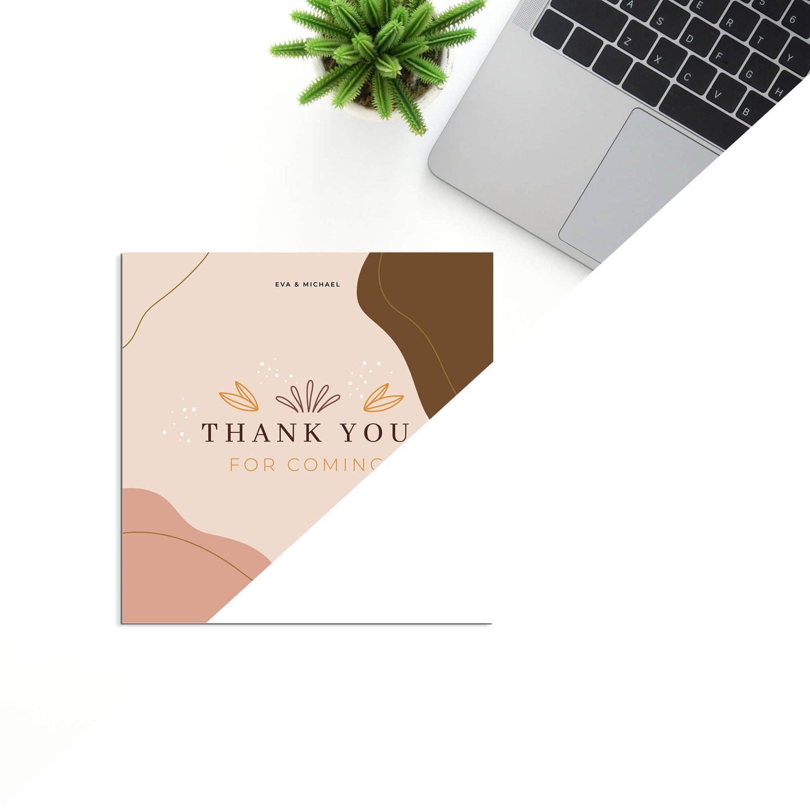 Editable Free Square Card Mockup PSD Template