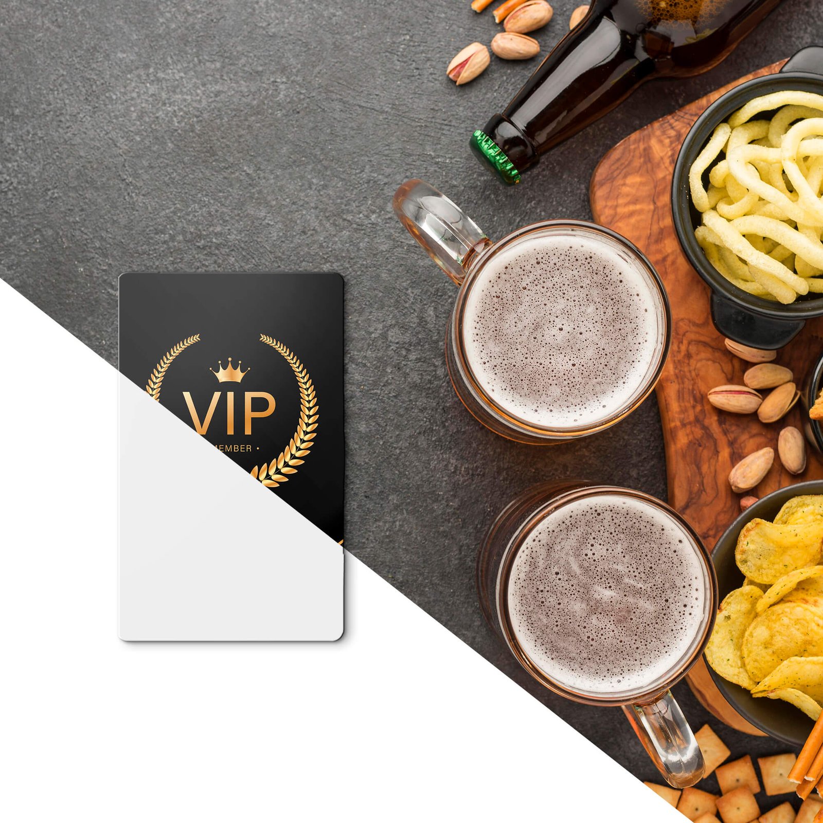 Editable Free VIP Card Mockup PSD Template