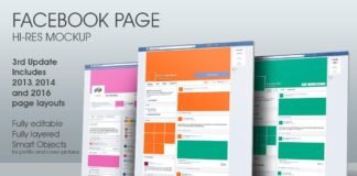 Facebook Page Hi-Res Mockup