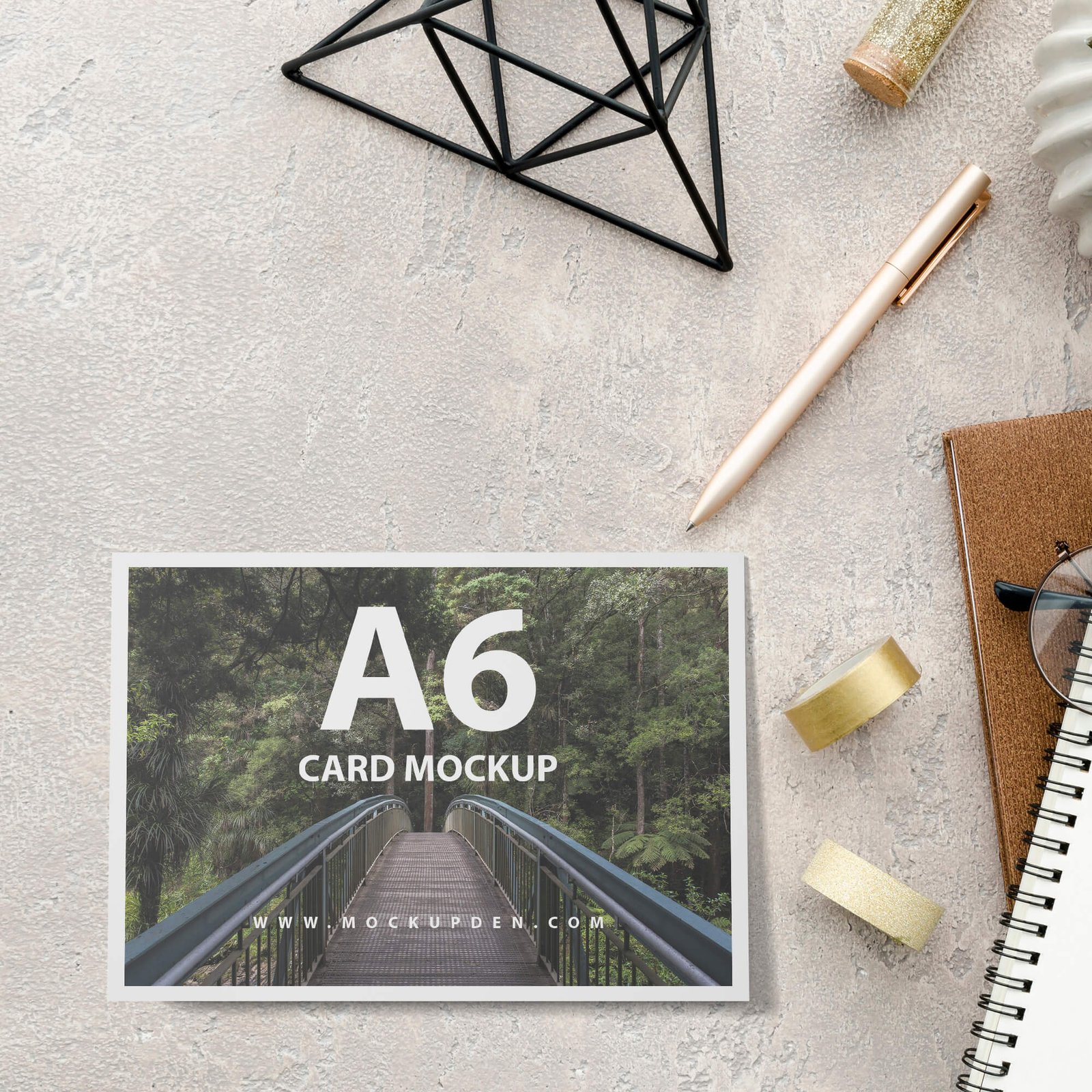 Free A6 Card Mockup PSD Template (1)