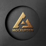 Free Black Gold Mockup PSD Template