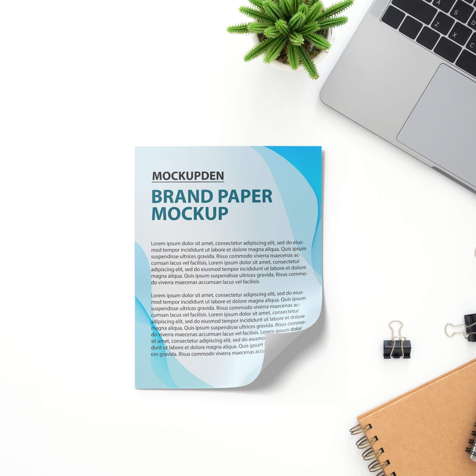 Free Brand Paper Mockup PSD Template