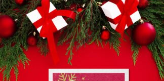 Free Christmas Card Mockup PSD Template