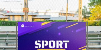 Free Event Backdrop Mockup PSD Template