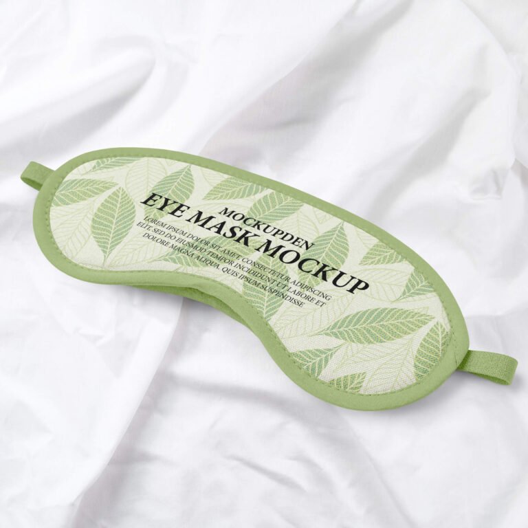 Free Eye Mask Mockup PSD Template