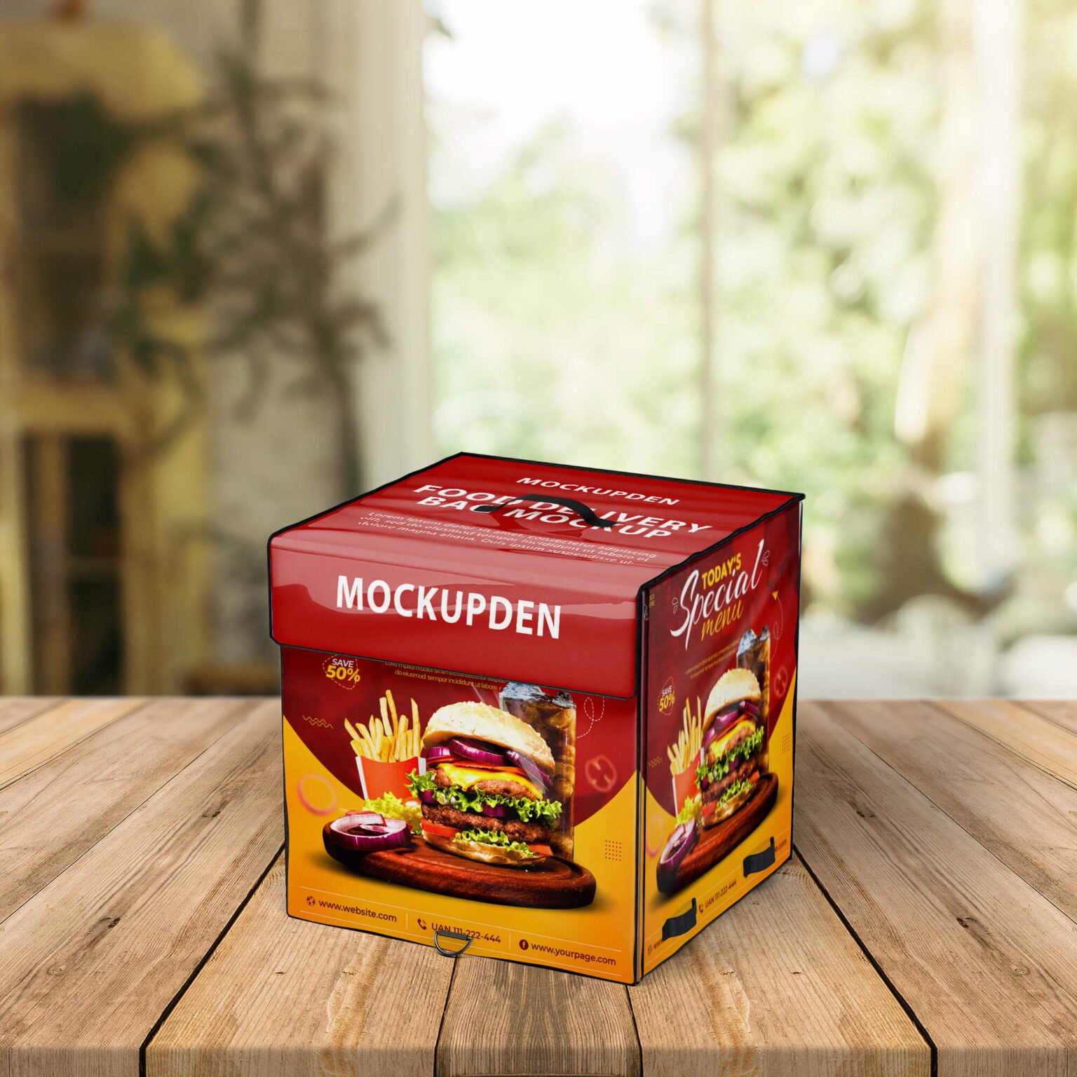 Free Food Delivery Bag Mockup PSD...