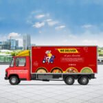 Free Food Truck Wrap Mockup PSD Template