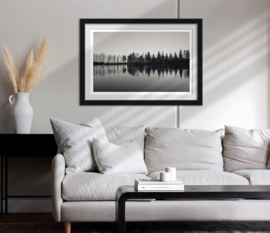 Free Landscape Frame Mockup PSD Template