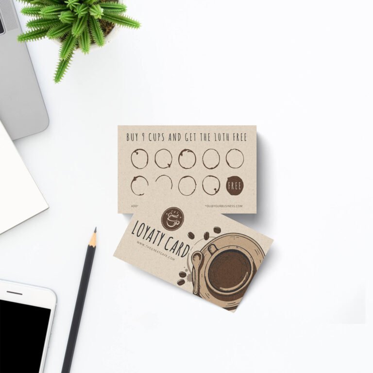 Free Loyalty Card Mockup PSD Template